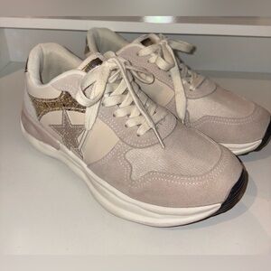 Vintage Havana Run Women’s Nude Glitter Star Sneakers